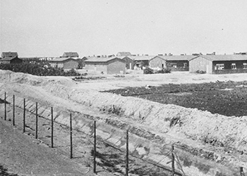 Barracks at Camp Westerbork in the Netherlands where Etty worked before her own deportation.
