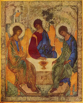 Andrei Rublev, "Holy Trinity," c. 1400.