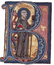 Bernard of Clairvaux, medieval illuminated mss.