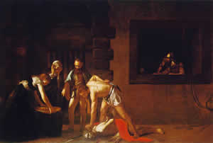Caravaggio, The Beheading of St John, 1608.
