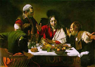 Supper at Emmaus by Caravaggio.