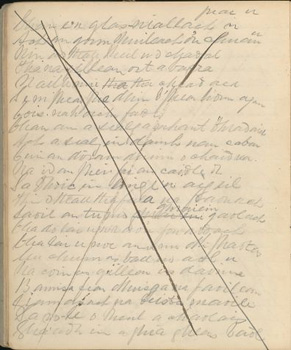 Page from one of Carmichael's notebooks.