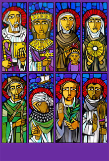 Catholic depiction of saints.