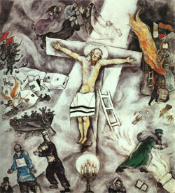 White Crucifixion, Marc Chagall, 1938.