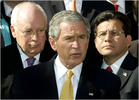 Cheney, Bush, and Gonzalez.