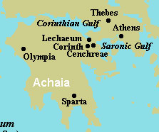 Map of first century Corinth.
