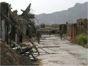 Deserted town of Now Zad, Afghanistan, formerly home to 30,000 people.