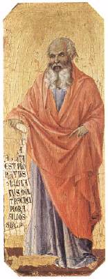 Jeremiah, by Duccio di Buoninsegna, 1308-1311.