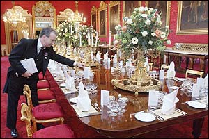 Table prepared for elegant dining.