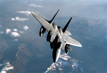 F 15C jet aircraft.