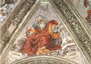 Abraham by Fillipino Lippi, 1502, Fresco, Strozzi Chapel, Florence.