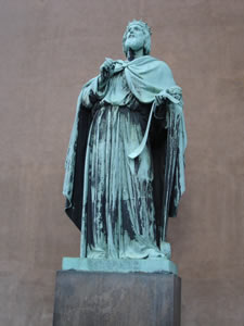 Statue of Israel's King David in Copenhagen, Denmark. Sculptor: F. A. Jerichau (1860).