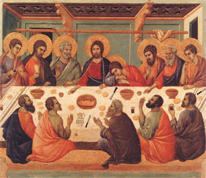 Jesus at the Lord's Supper.