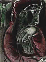 Job in Despair, by Marc Chagall, 1960.