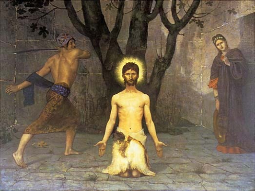The beheading of John the Baptist by Pierre Puvis de Chavannes (1869)