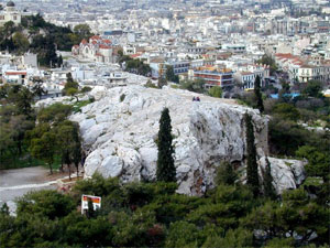 A closer view of the Areopagus