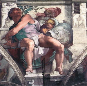 Jonah, by Michelangelo, 1511.