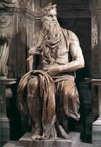Statue of Moses by Michelangelo.