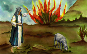 Moses and the Burning Bush.