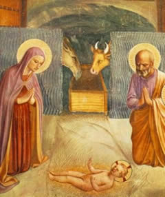 Fresco of the Christ Child, c. 1300, by Fra Angelico.