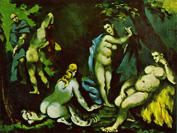 Paul Cezanne, The Temptation of Anthony, c. 1870.