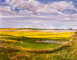 Prairie winds painting.
