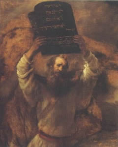 Moses and the Tablets of the Law by Rembrandt.