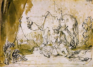 The Good Samaritan by Rembrandt.