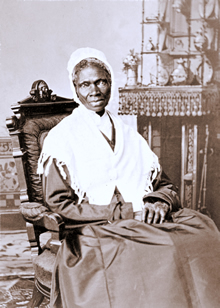 Sojourner Truth (1797-1883): former slave, reformer and author of "Ain't I a Woman?" (1851).