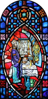 Stained glass from Our Lady Queen of Apostles, Hamtramck.