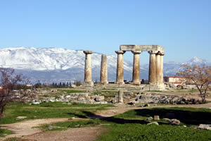 Temple of Apollo at Corinth.