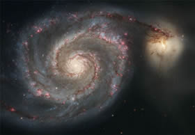The Whirlpool Galaxy, M51, seen by Hubble in 2005.