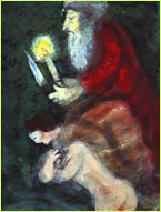 Abraham and Isaac by Marc Chagall (1931).