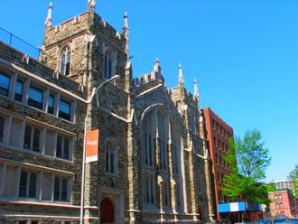 Abyssinian Baptist Church in Harlem.