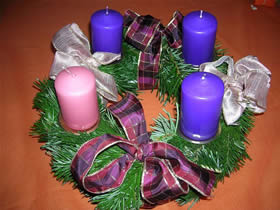 Advent wreath.