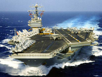 Nimitz-class aircraft carrier.