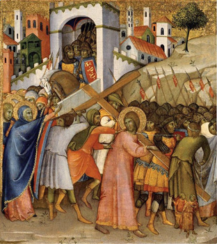 Andrea di Bartolo, Way to Calvary, c. 1400, Thissen-Bornhemisza Coll., Madrid.