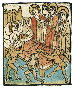 Ars Moriendi ("The Art of Dying"), 15th century.