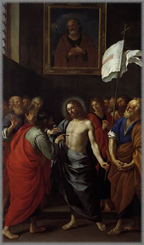 Bartolomeo Gennari, Doubting Saint Thomas (1644).
