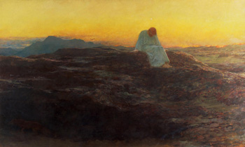 Christ In The Wilderness by Briton Riviere.