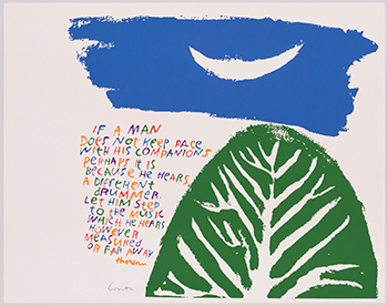 Corita Kent, Thoreau (1971).