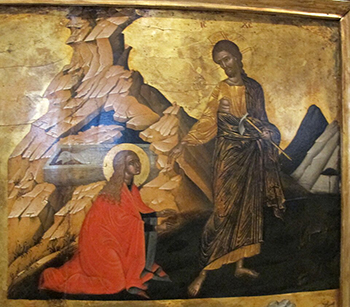 Greek Icon, Noli Me Tangere (16th c.).