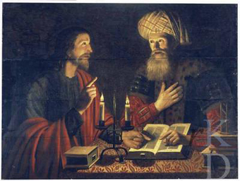 Jesus and Nicodemus, Crijn Hendricksz, 1616–1645.