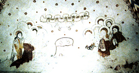 Danish church wall painting, c. 1525.