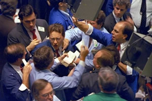 Stock traders.