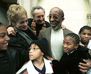 Reverend Douglass Fitch and Glide parishoners.