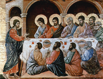 Duccio di Buoninsegna, Jesus Appears to the Disciples.