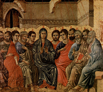 Pentecost by Duccio di Buoninsegna, 1308-1311.
