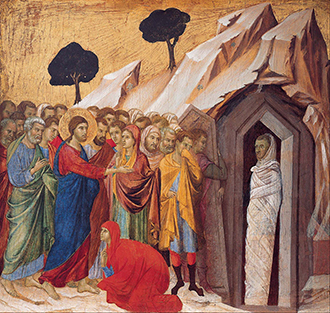 Duccio di Buoninsegna, The Raising Of Lazarus, Google Art Project.
