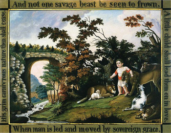 Peaceable Kingdom of the Branch (c. 1826–1830) by Edward Hicks.